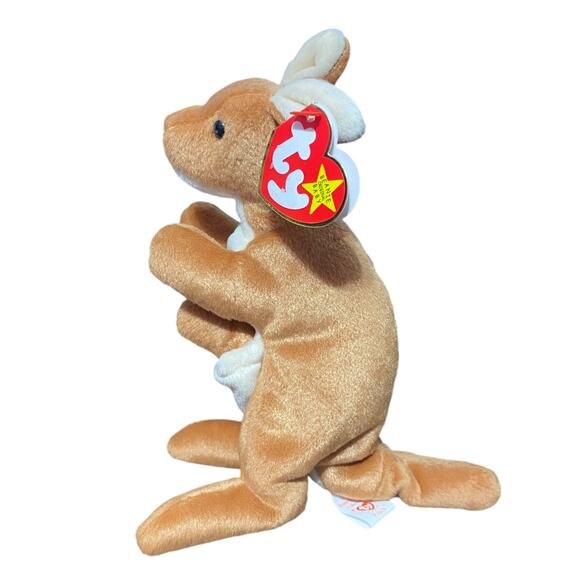 Vintage 1996 Ty Beanie baby Kangaroo with baby named Pouch - Picture 1 of 15